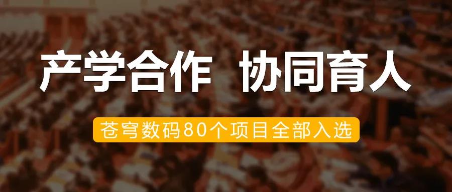 升級！蒼穹數(shù)碼入選教育部2020年第二批產(chǎn)學(xué)合作協(xié)同育人項目